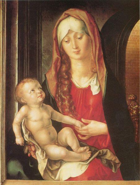 Albrecht Durer Maria mit Kind vor einem Torbogen oil painting picture